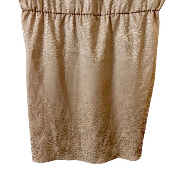 Saylor Brookey Jacquard Blush Pink Mini Ruffled Sleeves‎ Deep Dress V-Neck L NWT - Picture 13 of 16